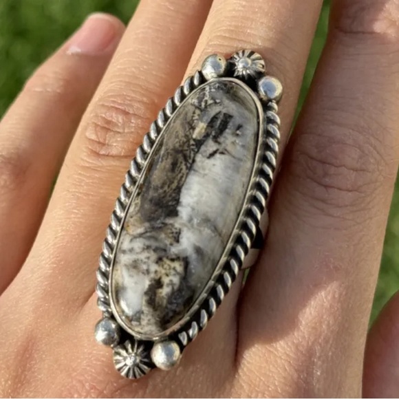 Native American Navajo 925 Sterling Silver Wild Horse Handmade Ring Size 9 ES